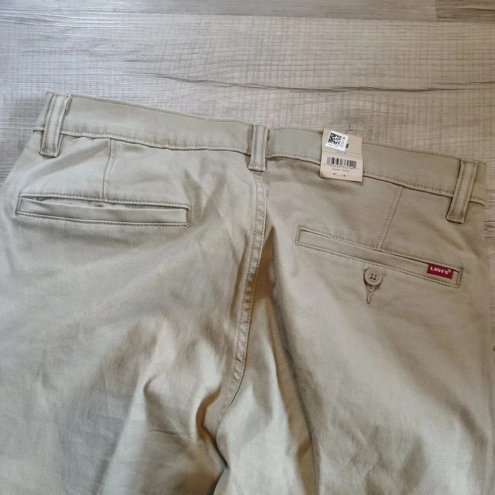 Levis XX Chino Standard Taper‎ Pants Mens 31x32 Khaki Tan Stretch 852260069 NEW